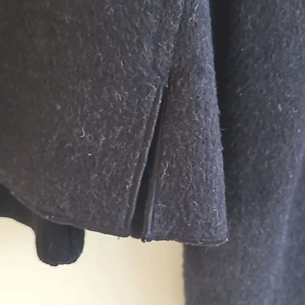 Harve Benard Wool Jacket Blazer Black Womens 16 Winter Career Officewear